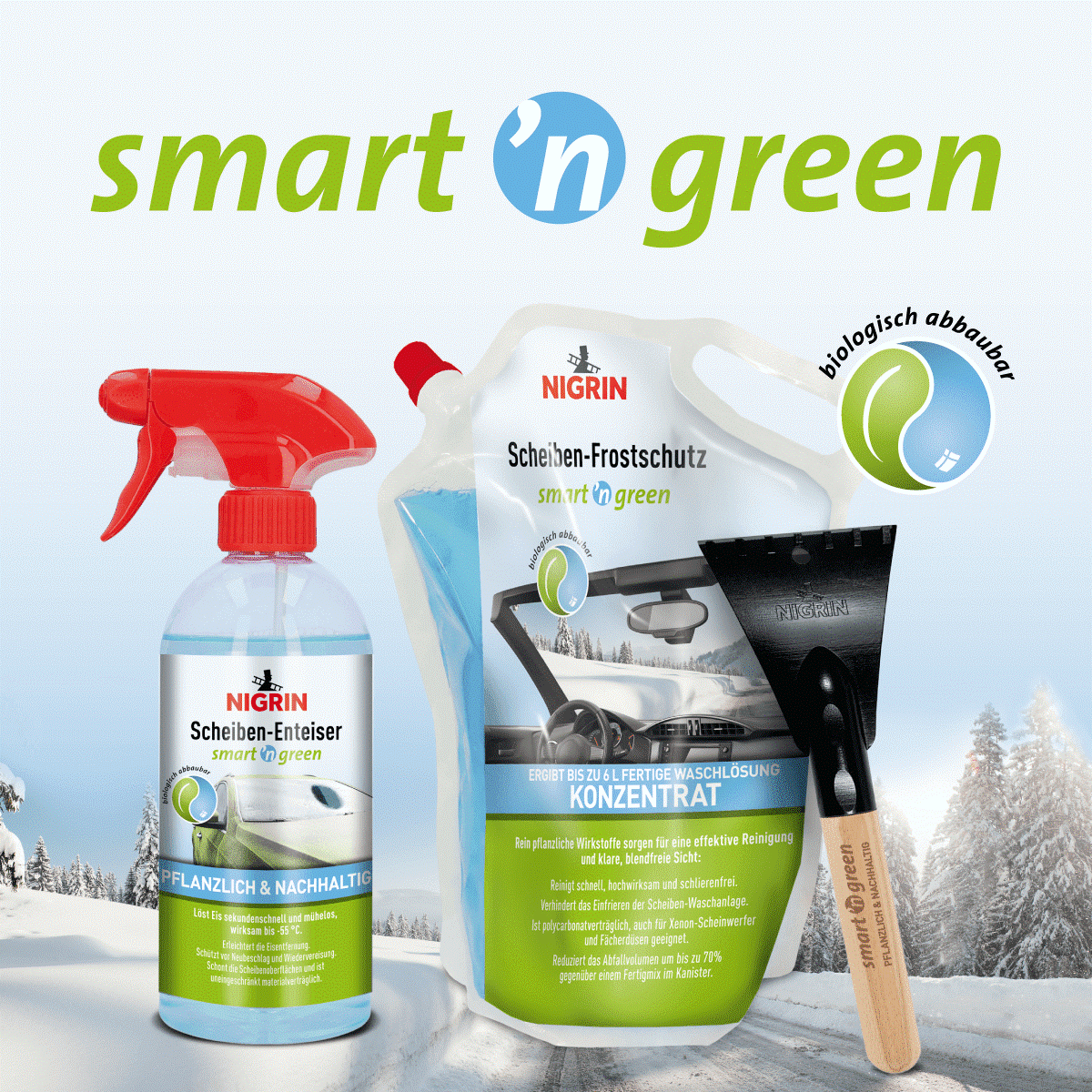 NIGRIN smart'n green Eiskratzer, Eiskratzer, Winterprodukte, AUTO